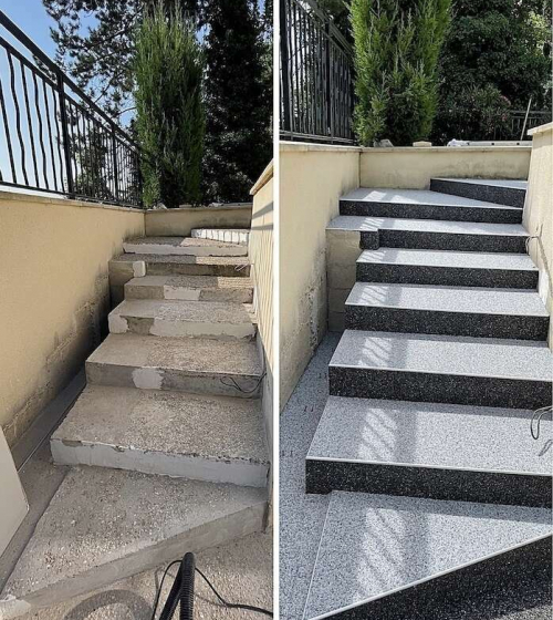 renocation-escaliers-exterieurs-revetement-granulat-de-marbre