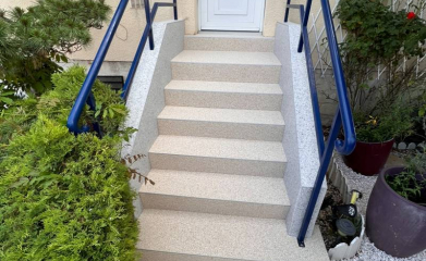 Escaliers moquette de pierre descente de garage 95 image 