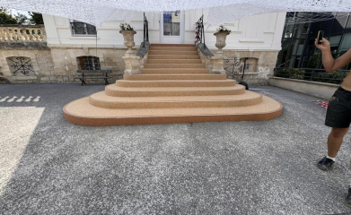Moquette de pierre escalier image 