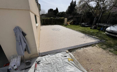 Rénovation terrasse moquette de pierre à Bessancourt dans le Val d'Oise 95 image 